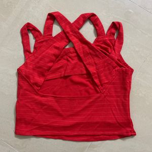 Red Crop Top For Women