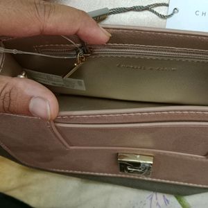 CHARLES & KEITH Rose Gold Sling Bag