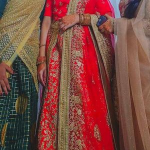 ♥️Red Bridal Lehanga