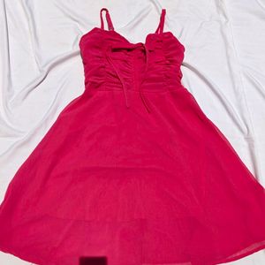 Rose Pink Western Dress