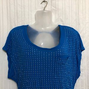 Rock & Republic Blue Back Stylish Top