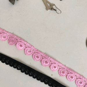 Chokers Trendy Unused Pink And Black From Qatar