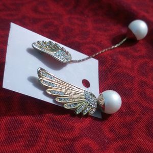 Pearl Wings Earring