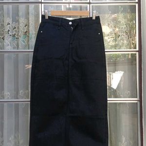 Black Jean Skirt ( Imported)