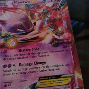 Pokemon Card Of Mewtwo Ex