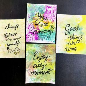 Handmade Painting with Quotes