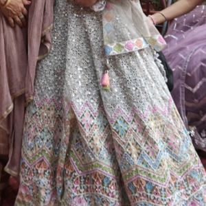 Women Lehenga Choli Mirror Or Embroidery Work