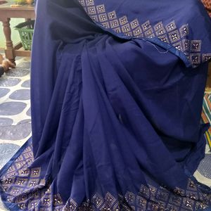 Blue Colour Saree