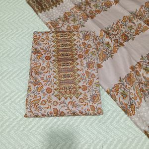 Jaipuri Printed Pashmina Suit