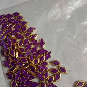 Purple Kundans 100 Piece Pack
