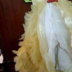 Organza  party frock Yellow