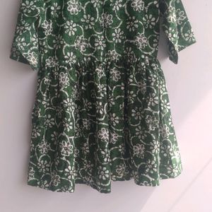 Empire Fit Green Tunic