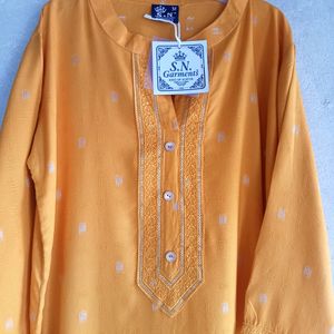 Yellow Kurta For Women