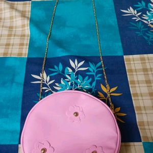 Pink Circular Sling Bag Brand New