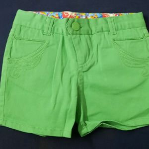 Green Kids Shorts