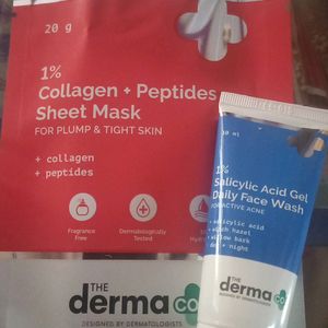 Derma Co Sheetmask & Facewash