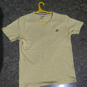 Lee Cooper Yellow Plain Tshirt