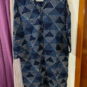 Navy Blue Pretty Kurti