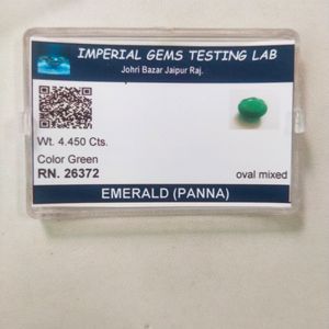 4.450 CTS Natural Zambian Panna Emrald GemStone