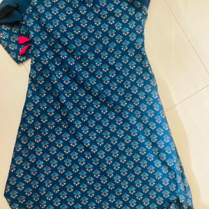 Rajasthani Print A Line Long Kurta