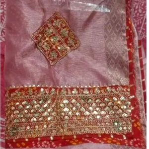 New Cotton Silk Saree With Blouse Piece