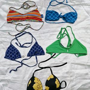 Combo Of 5 Branded Halter Neck Bra