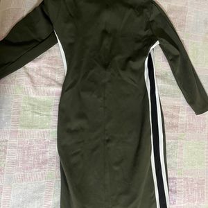 Dark Green Color One Piece Dress