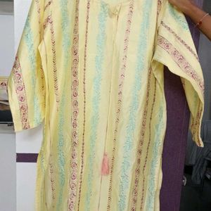 Beautiful EmbroideredStraight Cut Kurti