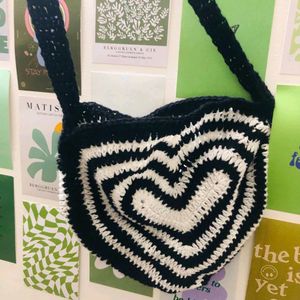 Crochet Heart Bag 🧶❤️