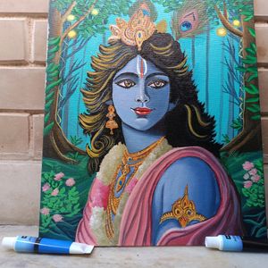 Krishna Canvas Painting