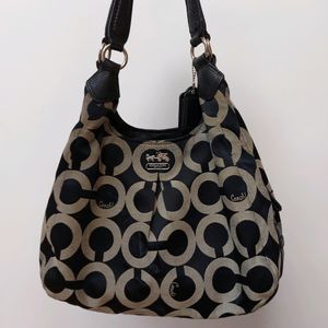 Reduced! Authentic Coach Madison Op Art Sateen