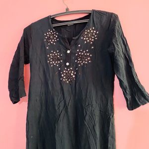 Kurti Black Colour