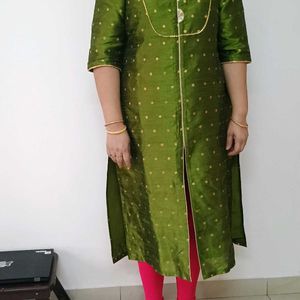 Green Festive Kurta