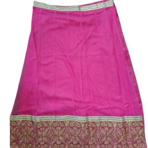 Zari Work Net Lehenga