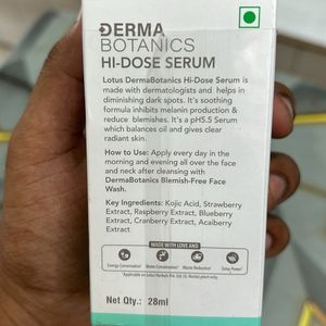 Lotus Face Serum Derma Botanics Hi Dose Serm