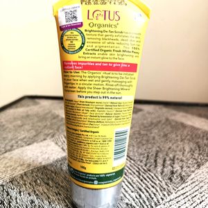 Lotus Organics Brightening De-Tan Scrub