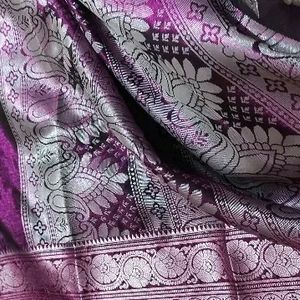 💓🔥New Banarashi Silk Saree  💜 💓