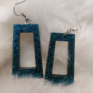 Blue Glitter Earrings✌🏻