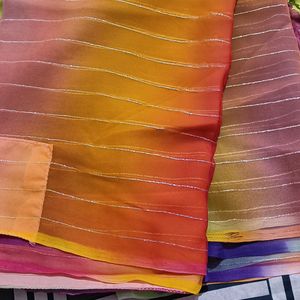 Mukti Colour Saree Without Blouse