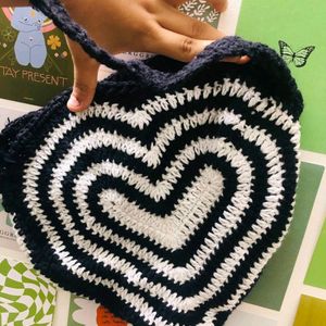 Crochet Heart Bag 🧶❤️