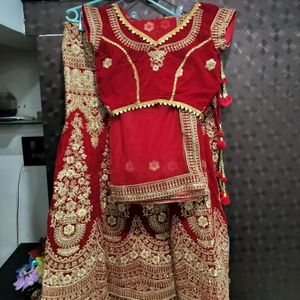 Red Wedding Lehenga Only Used Once