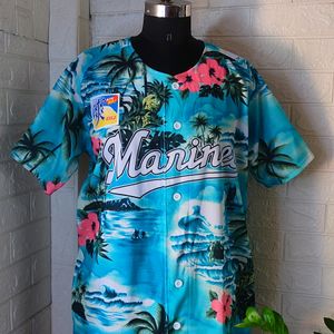 Marrines Chiba Lotte Unisex Beach Shirt 😍