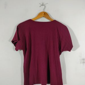 Maroon Casual Top (Women's)