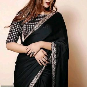 New Art Silk Saree With Blouse Piece