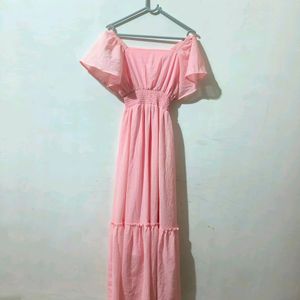 Pink Shimmering Maxi