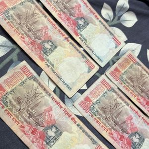 1000 Rupees Notes