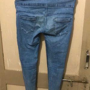 Blue Ankel Length Jeans 28 Size