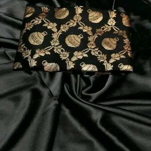 Black Silk Saree For Parties And Wedding