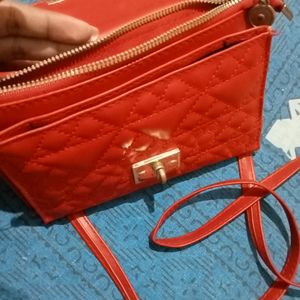 Red Stylish Sling Bag For Women