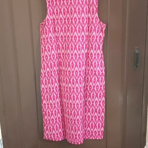 Baby Pink Sleeveless Kurti